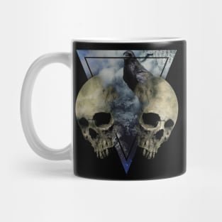 Occult triangle twin Mystic smoky Skull Mug